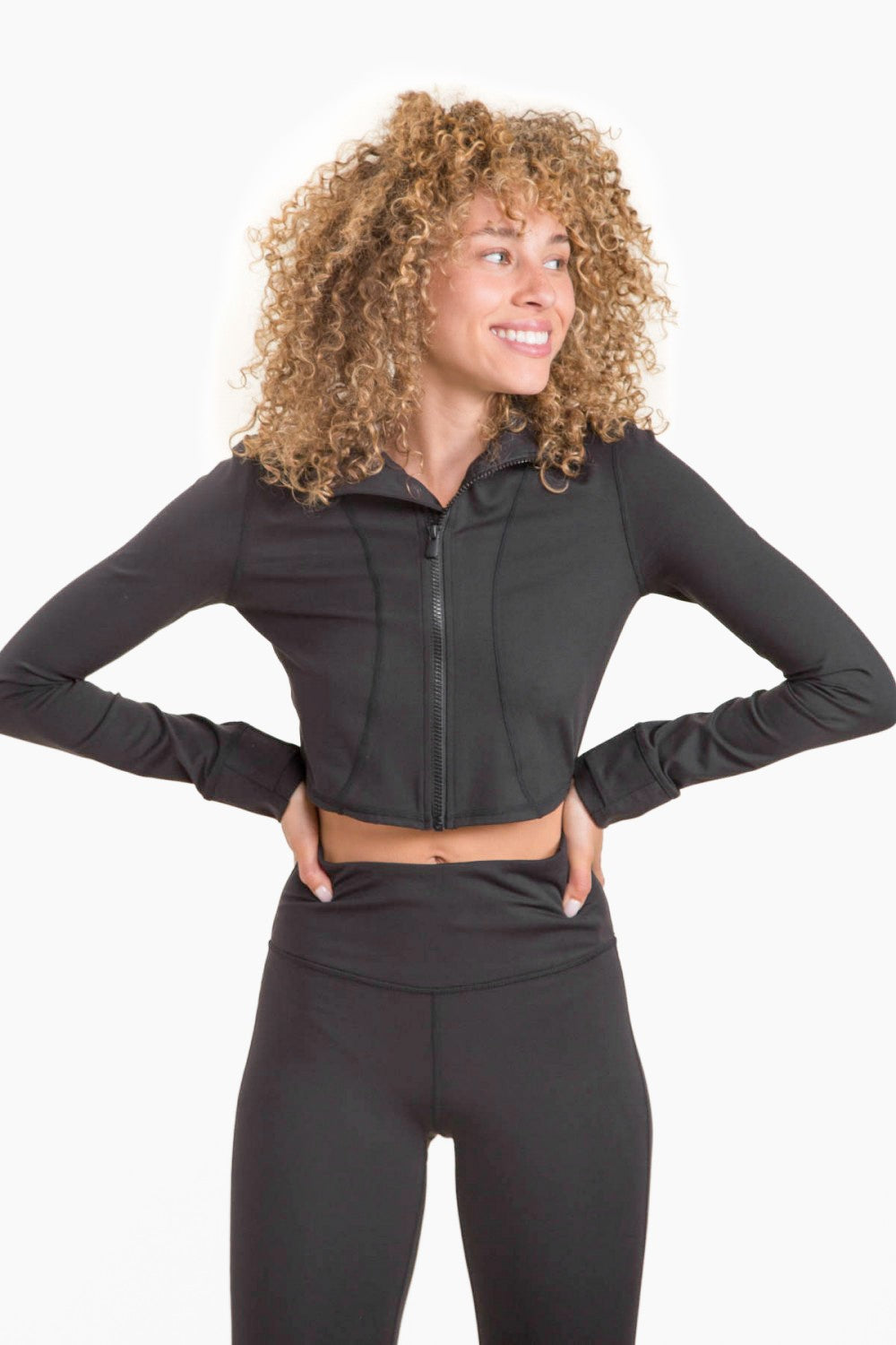 Black Cropped BBL Jacket