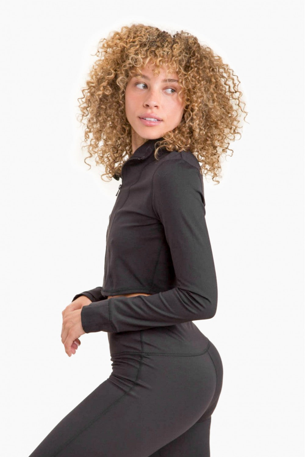 Black Cropped BBL Jacket