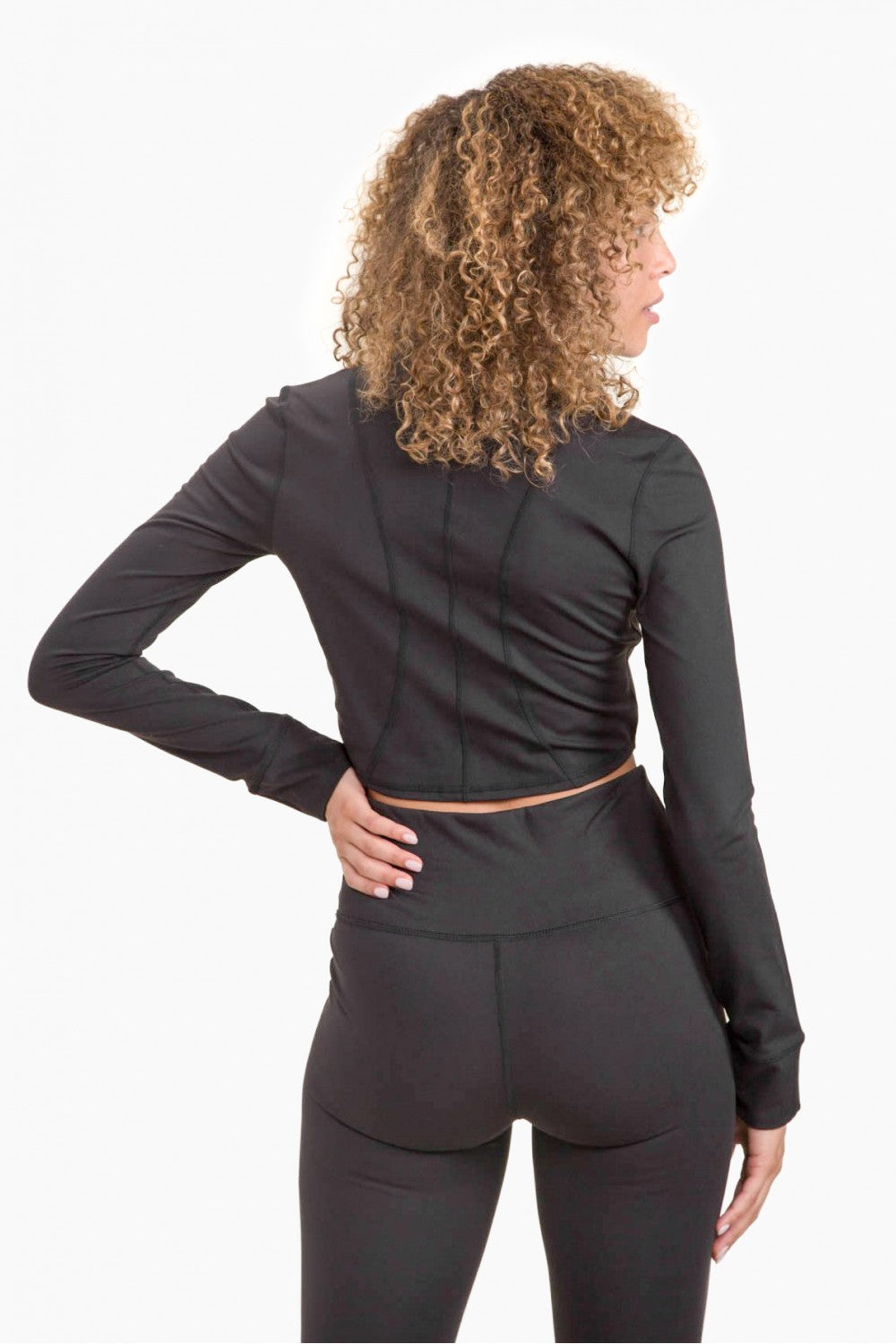 Black Cropped BBL Jacket