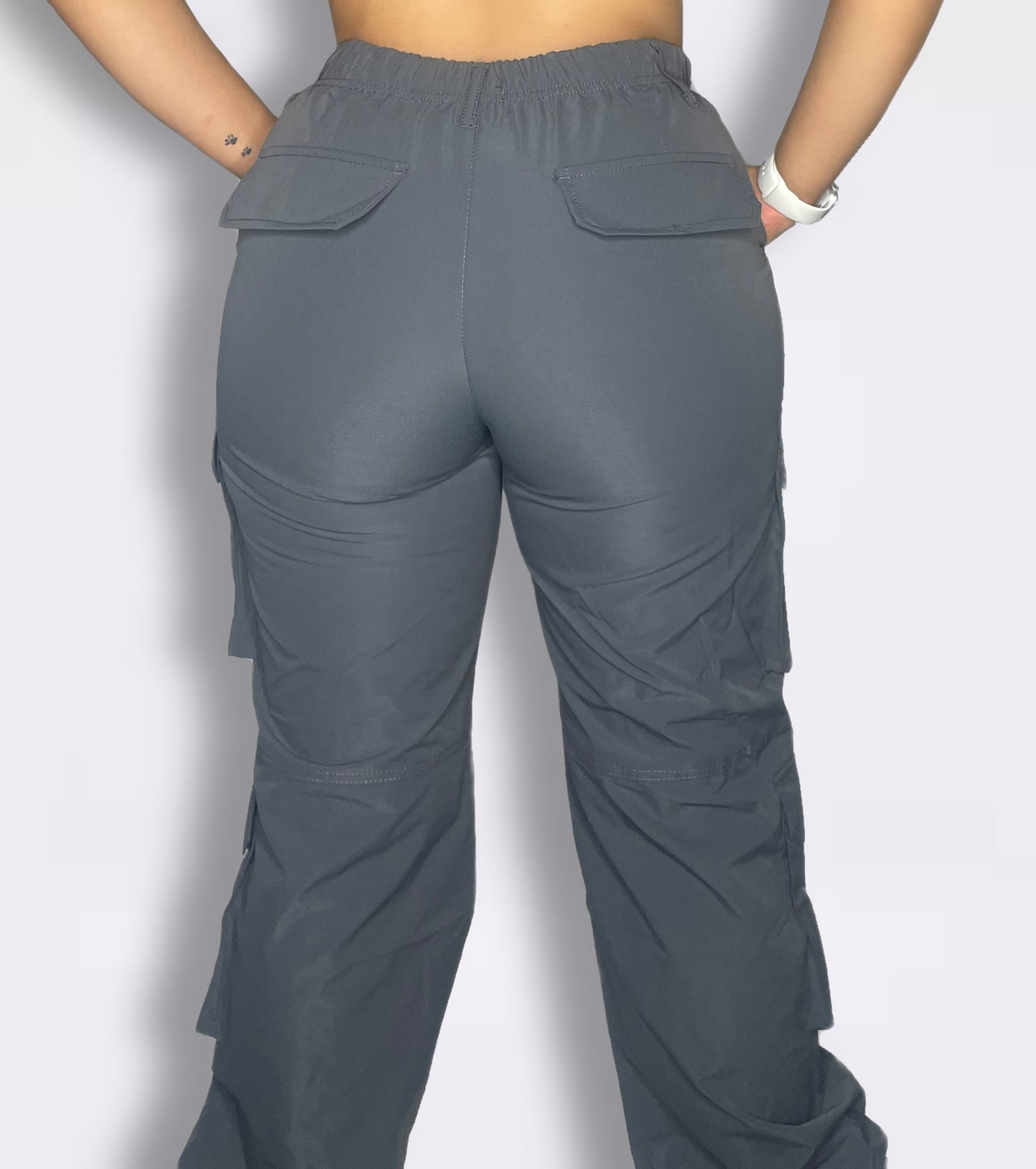 Charcoal Grey Cargo Pants
