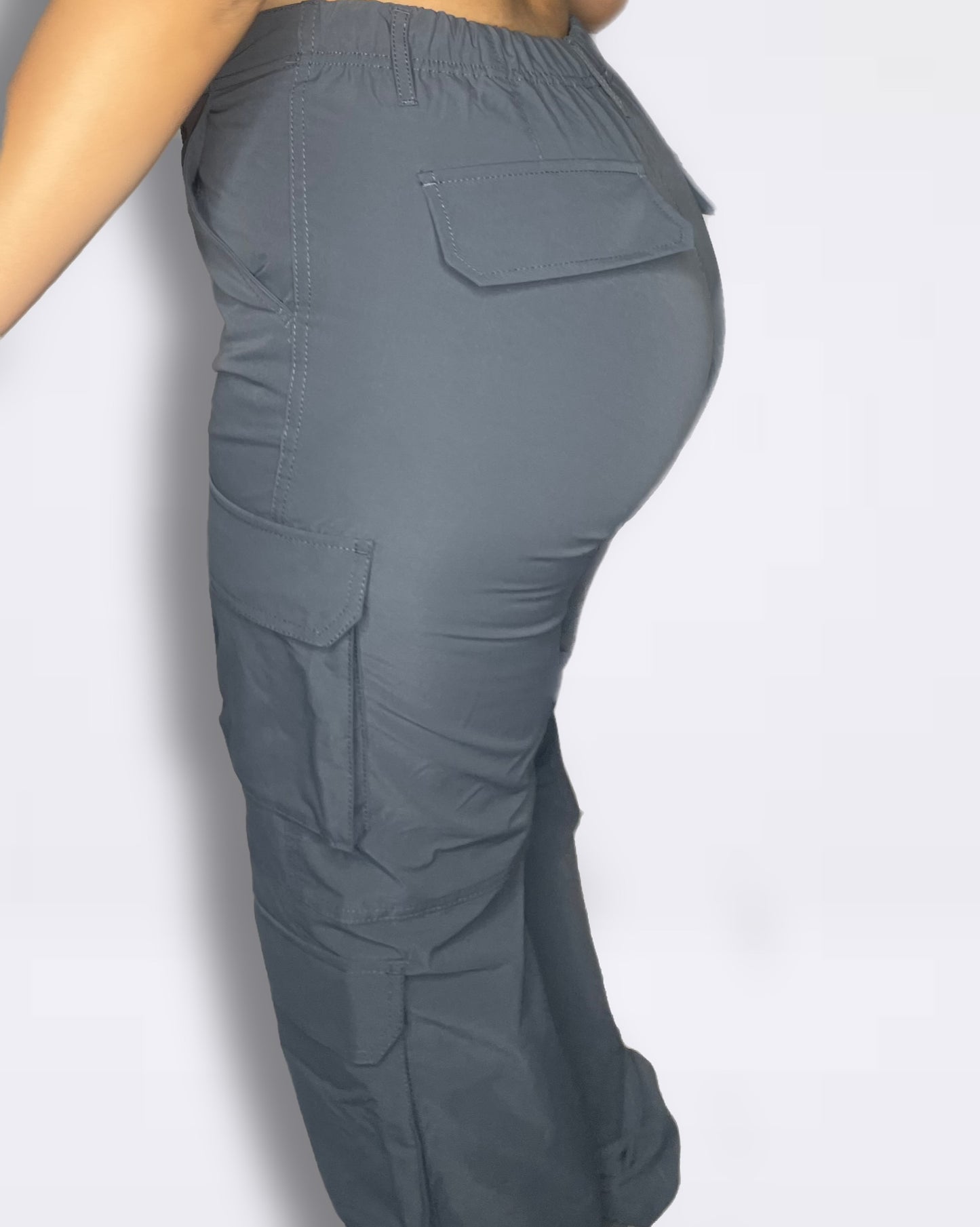 Charcoal Grey Cargo Pants
