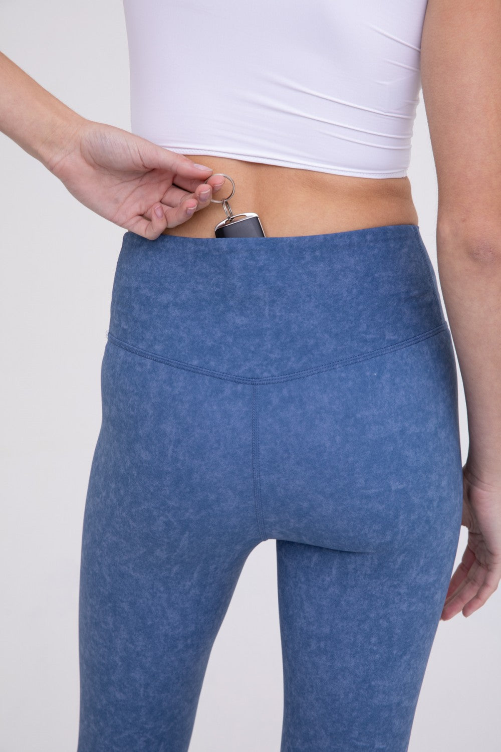 MSB High Wasted Blue Flare Leggings