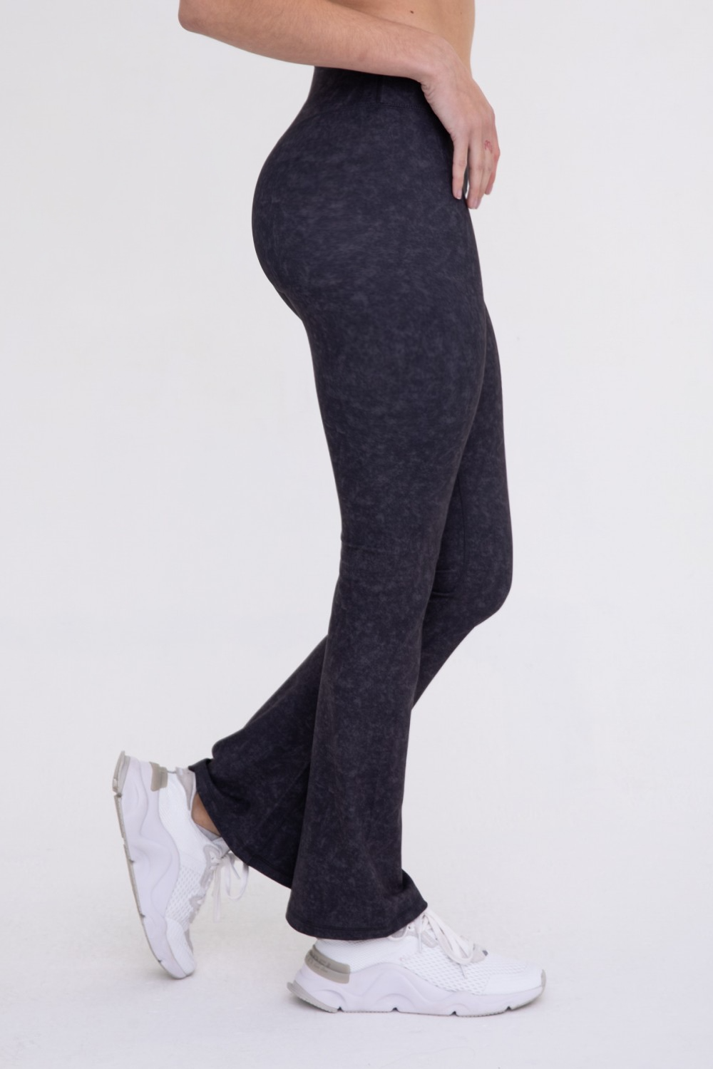 MSB High Wasted Black Flare Leggings